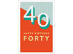 Picture of 40TH BIRTHDAY CARD